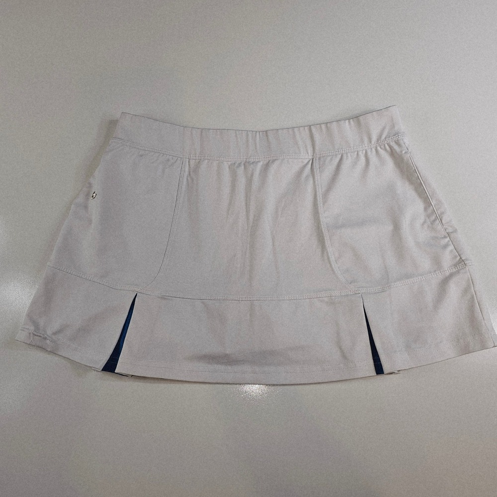 bollé Womens High Performance Tennis Skirt Skort Pleated White Size Large L